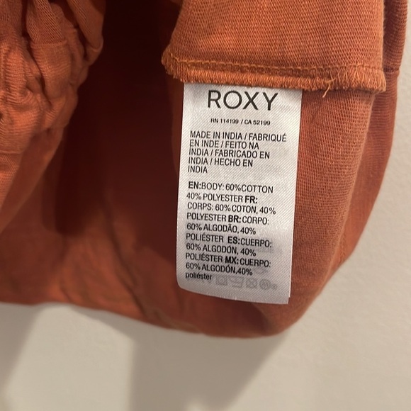 ROXY Orange Cinched Crop Tee - Picture 5 of 5